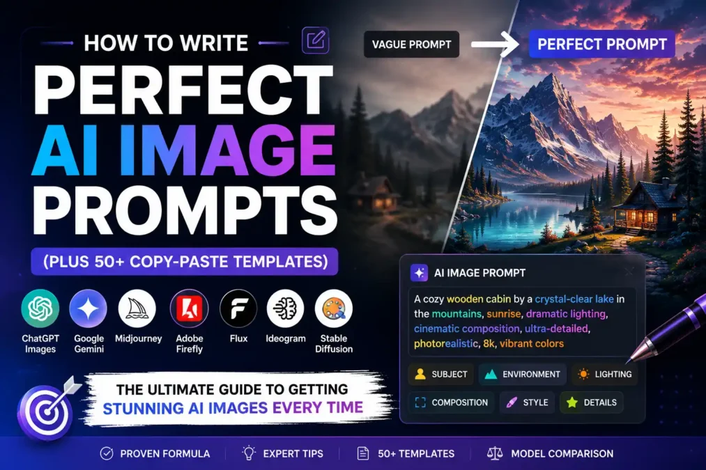 How to Write Perfect AI Image Prompts (Plus 50+ Copy-Paste Templates)