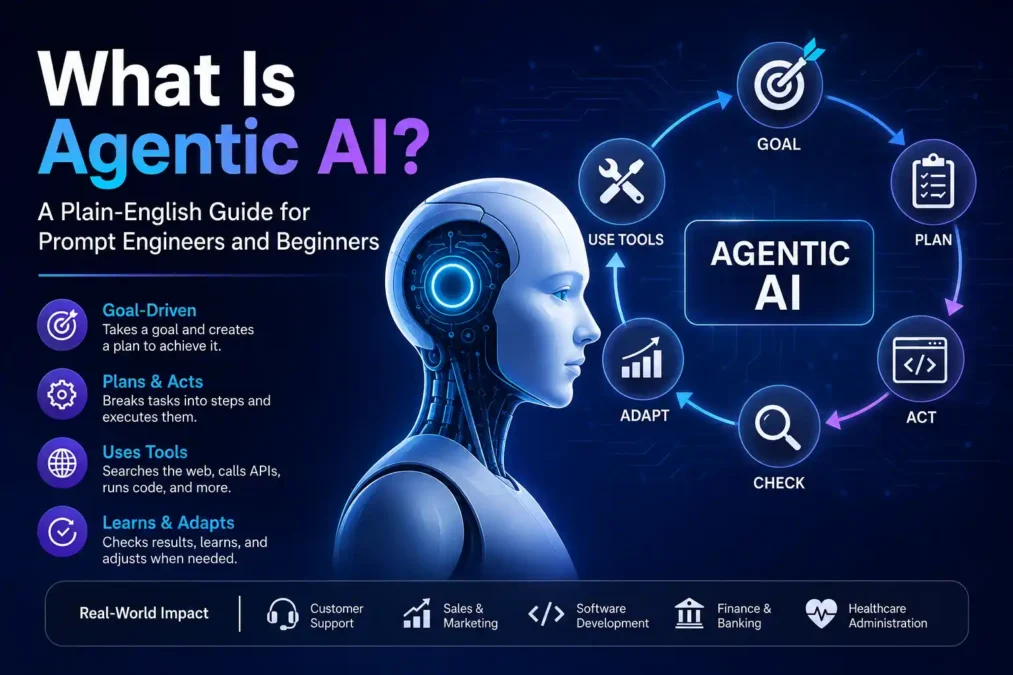 What Is Agentic AI? A Plain-English Guide for Prompt Engineers and Beginners